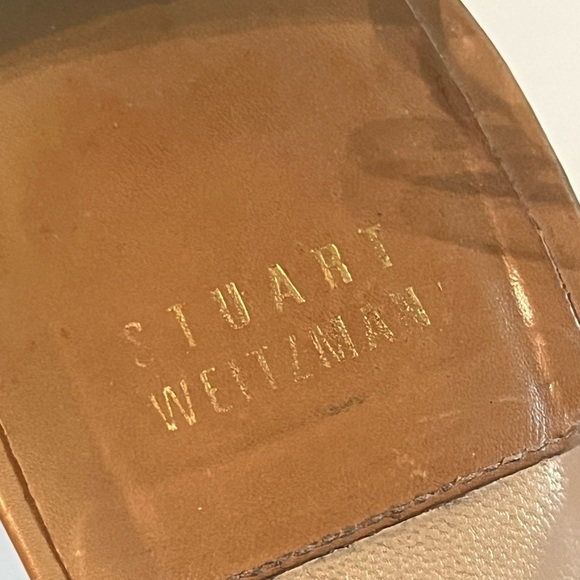 Stuart Weitzman waverly Sz 10 clear studded pointed toe stiletto pumps - Picture 10 of 11